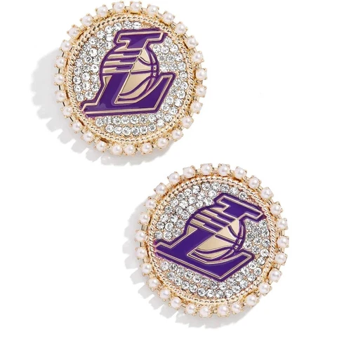 BaubleBar Los Angeles Lakers Statement Stud Earrings Cover