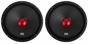 2 MTX Thunder RTX128 12” 1200w 8-Ohm Mid-bass/Midrange Car/Pro Audio Speakers