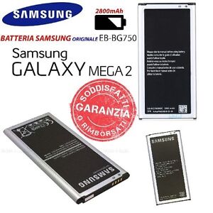 Batteria originale Samsung EB-BG750BBE /BBC da 2800 mAh NFC per Galaxy Mega 2