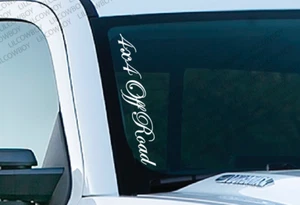 4x4 Off Road Windshield Vinyl Vertical Decal Sticker Trail Fits Pro h2 PS22 - Picture 1 of 3