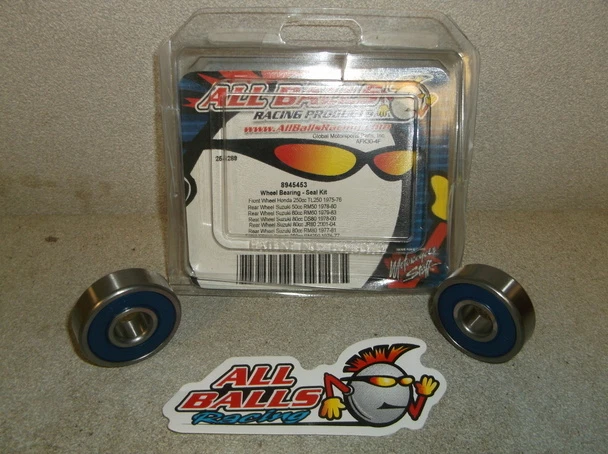 Kit de cojinete de rueda delantera todas las bolas para Suzuki RM50, RM60, RM80, DS80 y Jr80 Foto 1 de 1