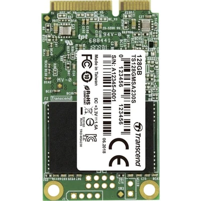 Transcend MSA230S 128 GB Interne mSATA SSD mSATA Retail TS128GMSA230S - Bild 1 von 2