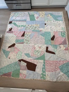 Colcha de Colección Hecha por Abuela Edredón Pastel Doble Manta Completa Colcha Artesanía - Imagen 1 de 7