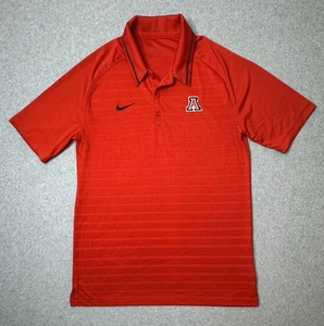 Nike Arizona Wildcats Polo Shirt Mens Small Red Collegiate NCAA Basketball - Picture 1 of 8
