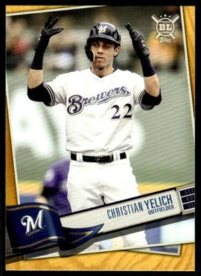 2019 Topps Big League Christian Yelich Milwaukee Brewers #300 - Image 1 of 2
