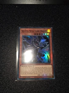 Yu-Gi-Oh! Rotäugiger Metallkrallendrache ALIN-DE025 1. Auflage Super Rare - Bild 1 von 2
