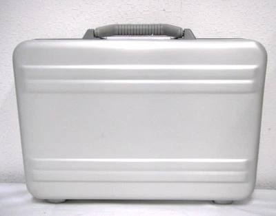 Zero Halliburton Aluminum Attache Case Silver Dial Lock Business Bag Japan Used - Image 1 of 4