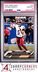 2024 TOPPS NOW #23 JAYDEN DANIELS RC PSA 10 - Picture 1 of 4