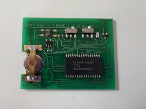 SHARP 512 KB memory bank card for PC-E500 PC-E500S and other ! 256 KB - Photo 1/4