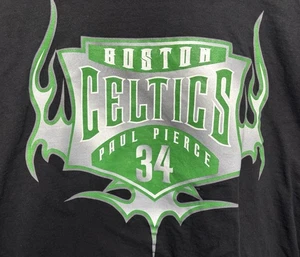 Vintage Shirt Paul Pierce Boston Celtics Black Men’s Large Long Sleeve Profile - Picture 1 of 7