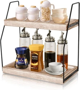 Coffee Bar Organizer, Coffee Station Organizer for Countertop, Farmhouse Coff... - Bild 1 von 7