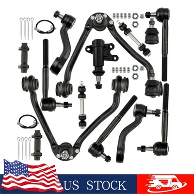 15pc Front Control Arms Suspension Kit for 1993-2000 Chevy C2500 C3500 GMC C2500 Foto 1 de 4