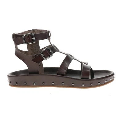 MIA Zahara Studded Gladiator  Womens Brown Casual Sandals ML35502-DBR - Image 1 of 4