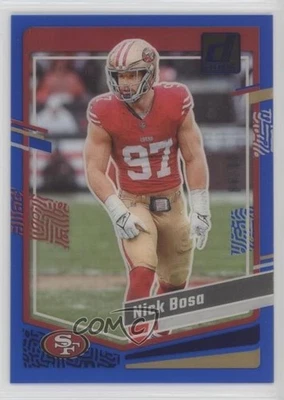 2023 Panini Clearly Donruss Blue /99 Nick Bosa #44 - Image 1 of 2