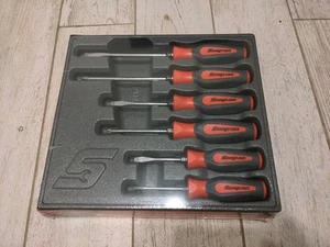 Juego de destornilladores combinados de 6 piezas Snap-on Tools SHDX60R Red Grip Instinct - Imagen 1 de 2