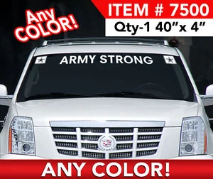 EE. UU. EJÉRCITO PERSONALIZADO PARABRISAS CALCOMANÍA PEGATINA 40"x 4"  - Imagen 1 de 3