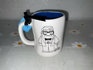 Rae Dunn Disney Pixar “UP” Mug “PUBLIC MENACE” Ceramic Carl Sketch NWT - Picture 1 of 4