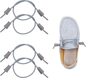 Lacci Elastici Corde Lacci di Ricambio per Scarpe Hey Dude,Lacci Senza Lacci (Due - Foto 1 di 3