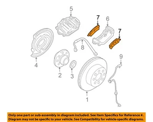 GM OEM Brake-Rear-Disc Brake Pads 19210709 - Bild 1 von 2