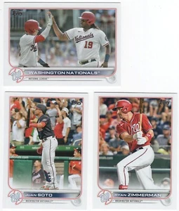 2022 Topps Washington Nationals Team Set Serie 1 & 2 - 19 Karten - Bild 1 von 1