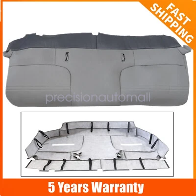 1999 to 2002 For Ford F250 F350 F450 Bench Bottom Super Duty Seat Cover Gray - Image 1 of 4