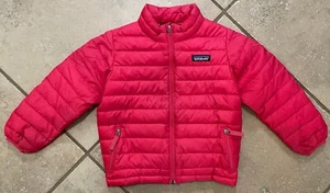 Patagonia Baby Down Sweater Childs 4T Pink Zip Up - Picture 1 of 7