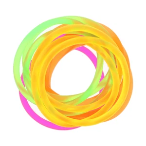 Juego de 12 pulseras de goma UV extra gruesas de Zac's Alter Ego®