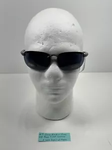 Gafas de sol unisex Pugs modelo A8 negro brillante y gris con lentes tintadas azules, ¡NUEVAS! - Imagen 1 de 7