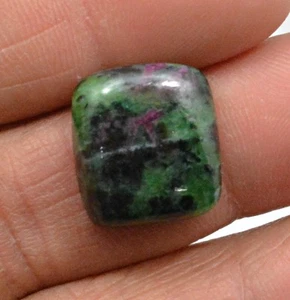14.92 CT NATURAL RUBY ZOISITE OCTAGON CABOCHON LOOSE GEMSTONE - Picture 1 of 1