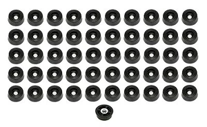 100 SMALL ROUND RUBBER FEET .671 W x .250 H - CUTTING BOARDS HOBBY - US MADE - Picture 1 of 6