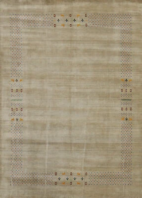 Luxurious Handmade Living Room Rug  Tribal Gabbeh Rug 8x10 ft - Image 1 of 4