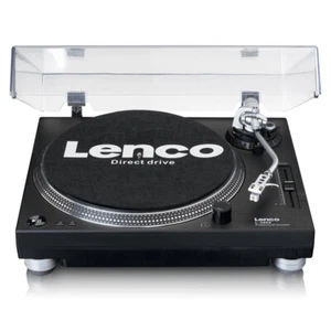 Lenco 43x35cm Professional Vinyl Record Rca Out Direct-Drive LP Turntable Black - Picture 1 of 6