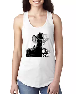 Camiseta sin mangas Try That In A Small Town Silhouette para damas Racerback - Imagen 1 de 6