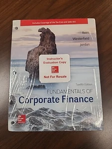 12th Edition. Fundamentals of Corporate Finance by Ross, Westerfield, Jordan - Bild 1 von 2