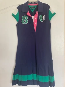 NWT Tommy Hilfiger Multicolor Polo  Dress For Girls Size M (8-10) - Picture 1 of 7