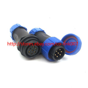 7Pin Waterproof Auto Connector CLSP21 IP67 LED Light Power Cable Connector AWG11