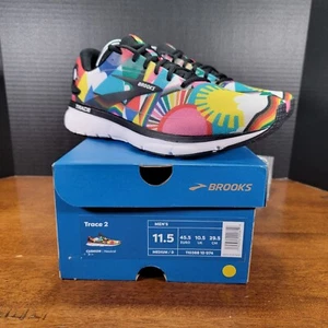 Brooks Trace 2 Kissen neutral Regenbogen mehrfarbig Straßenlaufschuhe Herren 11,5 D - Bild 1 von 11