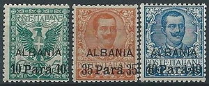 1902 LEVANTE ALBANIA 3 VALORI MNH ** - ED961-3 - Imagen 1 de 1