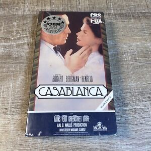 CASABLANCA ~ Humphrey Bogart ~ Ingrid Bergman CBS FOX VHS - Factory Sealed RARE!