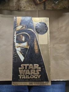 New Star Wars Trilogy VHS 1997 Special Limited Edition Gold Box Set Sealed Error - Picture 1 of 6