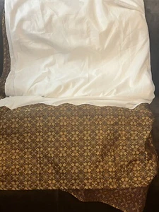 HERMOSA FALDA CAMA CROSCILL KING GALLERIA ROJA DORADA 15 GOTAS - Imagen 1 de 5