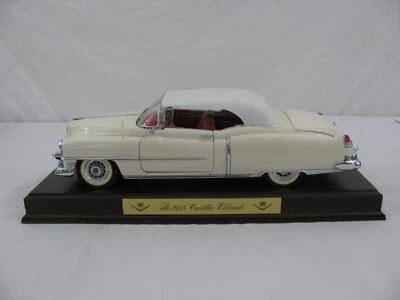 Danbury Mint 1/16 Scale White 1953 Cadillac Eldorado w/ Wood Base VG - Image 1 of 4