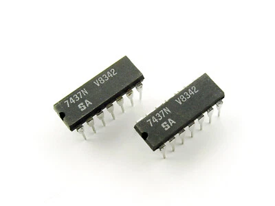 7437N [4pcs] Quad 2-Input Positive-NAND Buffers; Signetics; DIP-14 (SN7437N) - Image 1 of 2