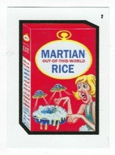 2020 Wacky MARS ATTACKS ATTACKY PACKAGES Series 3 Martian Rice #2 Red Crudlow