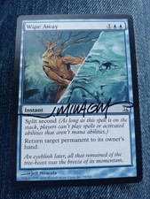 Wipe Away Time spiral ed Signed by Jeff Miracola MTG