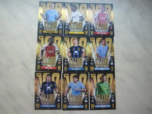 TOPPS MATCH ATTAX CHAMPIONS LEAGUE 2023/2024 FULL SET 9 CARD 100 CLUB RODRI,VINI - Picture 1 of 1