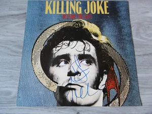 Killing Joke Jaz & Geordie Autogramm signed LP-Cover Outside The Gate Vinyl ACOA - Picture 1 of 1