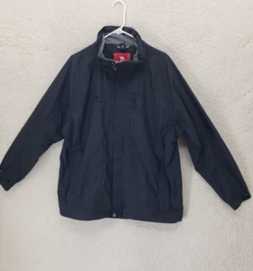 Camel Crown Men Jacket Large Black Nylon Blend Full Zip Regular Fit Windbreaker - Picture 1 of 18