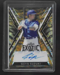 2023 LEAF EXOTIC BASEBALL SEIYA SUZUKI TIGER KALEIDOSCOPE AUTOGRAPH AUTO /8 - Picture 1 of 2