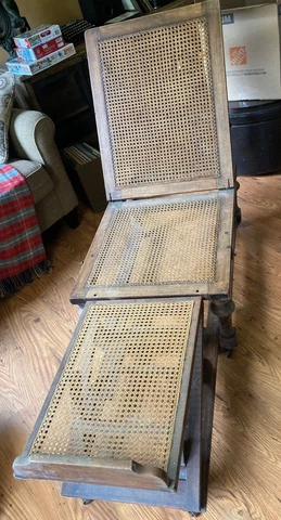 Antique Folding Steamer Deck Chair Cover